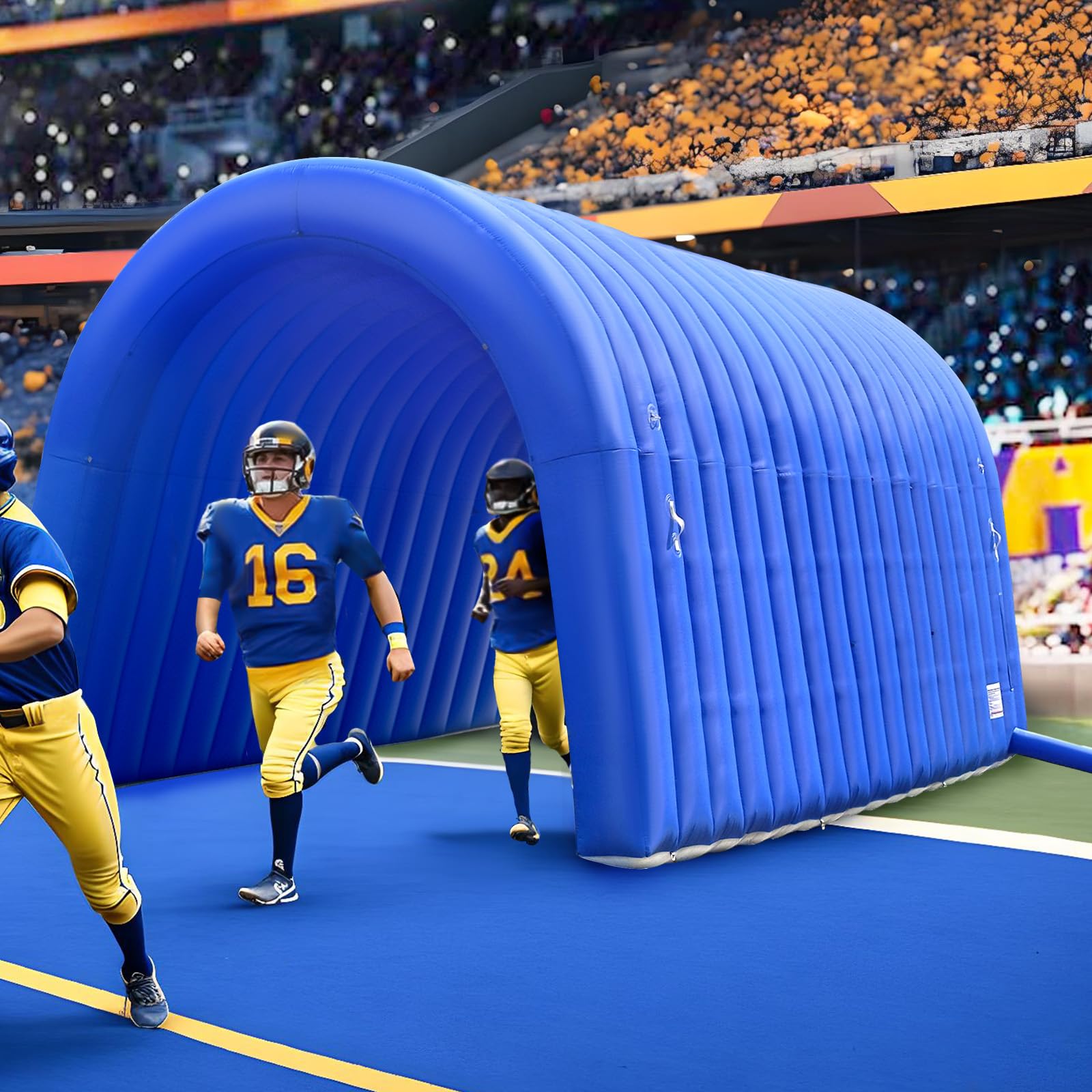 Inflatable Tunnel Entrance 20x10x10FT with Blower Entry Tunnel Tent for Sports Events and Outdoor Activities
