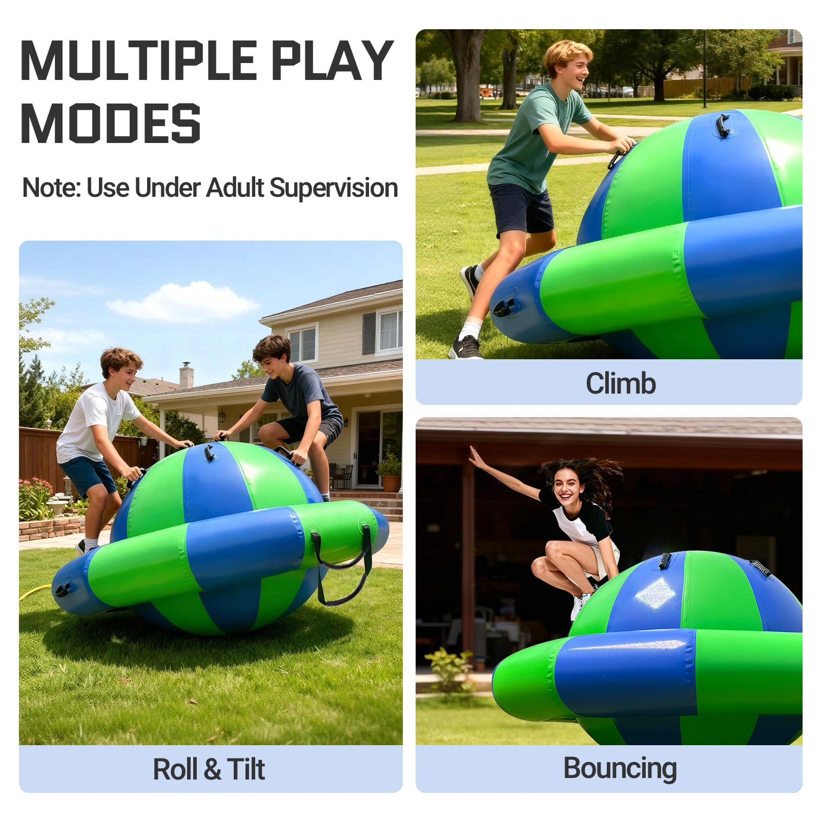 Inflatable Saturn Rocker Bouncer 6.5FT Water Float & Land Seesaw Bouncer for Pool, Lake, and Backyard