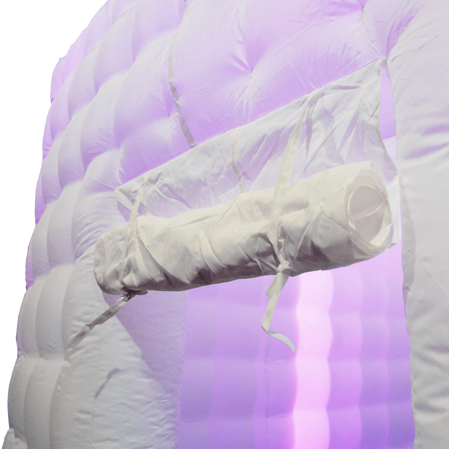 Inflatable Photo Booth Enclosure 8.2ft with Blower 16 Colors LED Light