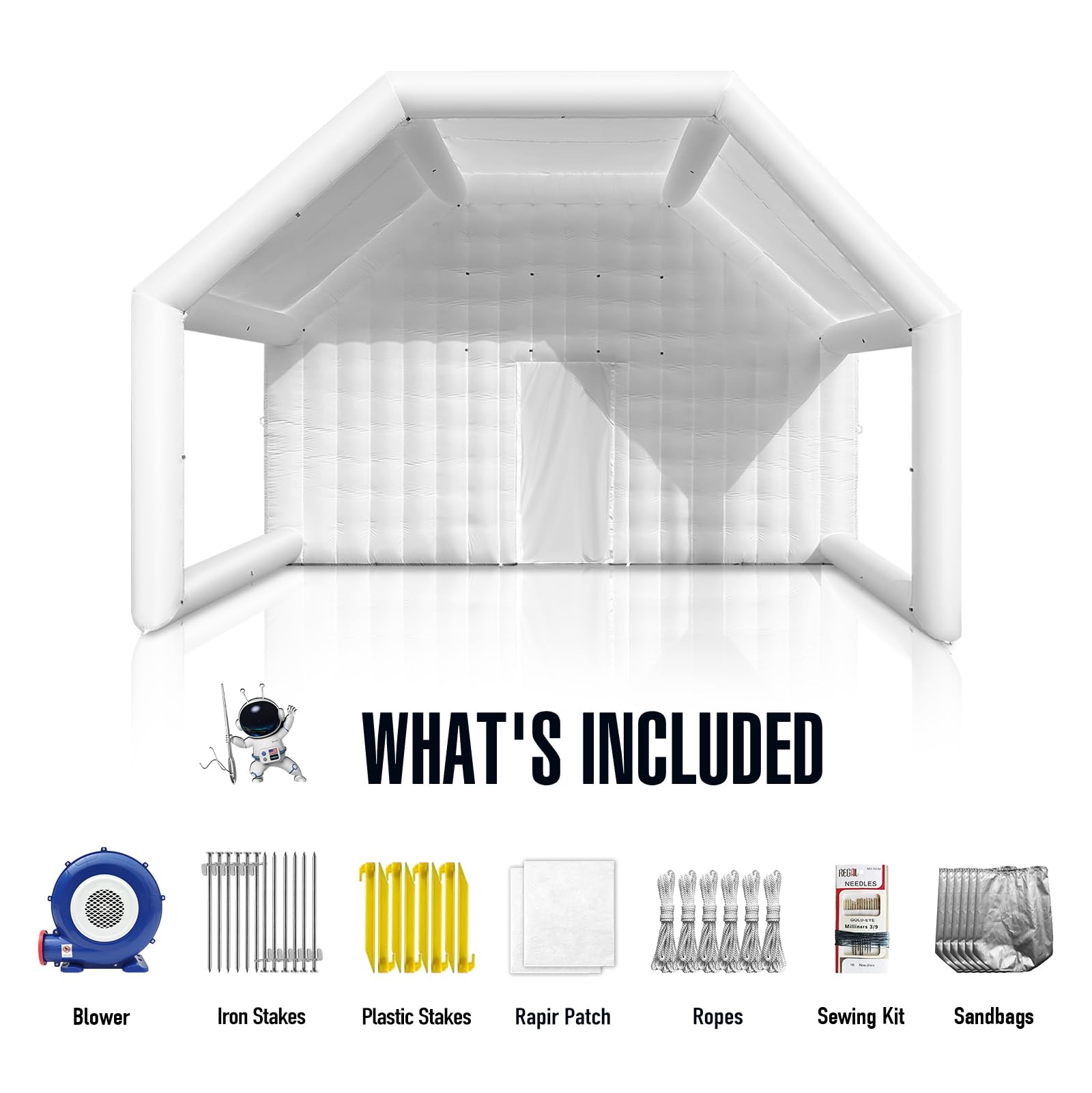 Inflatable Nightclub Tent with Gazebo 39x20x13Ft with Logo Area for Outdoor Parties