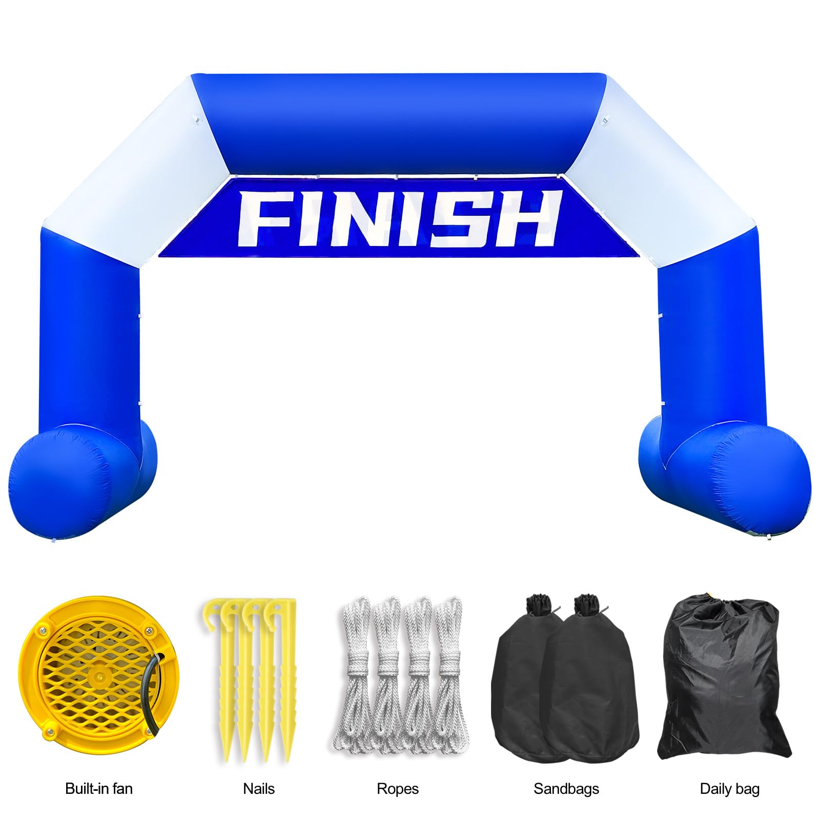 20Ft Inflatable Event Archway with Dual-Color Splicing Visibility Entrance for Outdoor Events