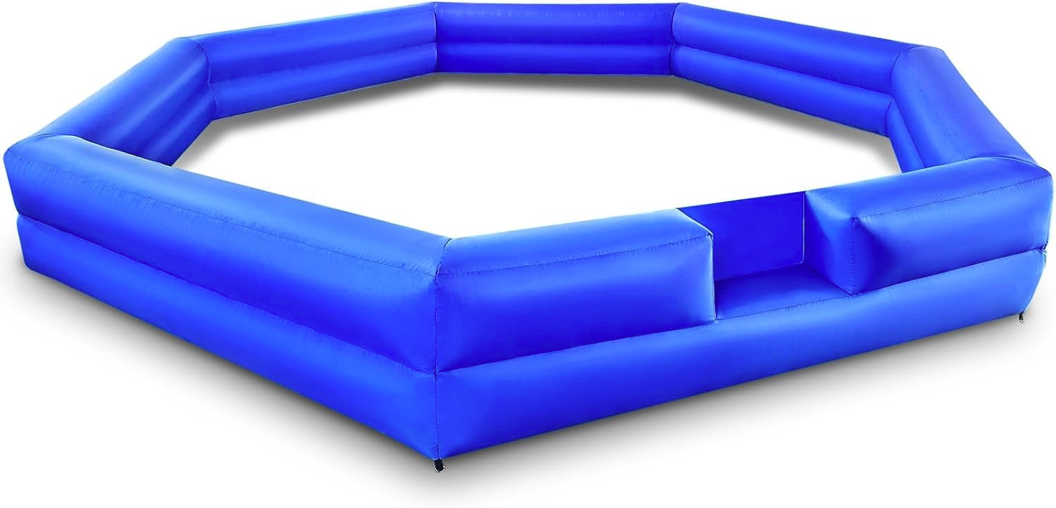 Warsun 20FT Gaga Ball Pit Inflatable with Powerful Blower, Portable Gagaball Court for Indoor Outdoor School Family Activities Inflatable Sport Games Heptagon Structure