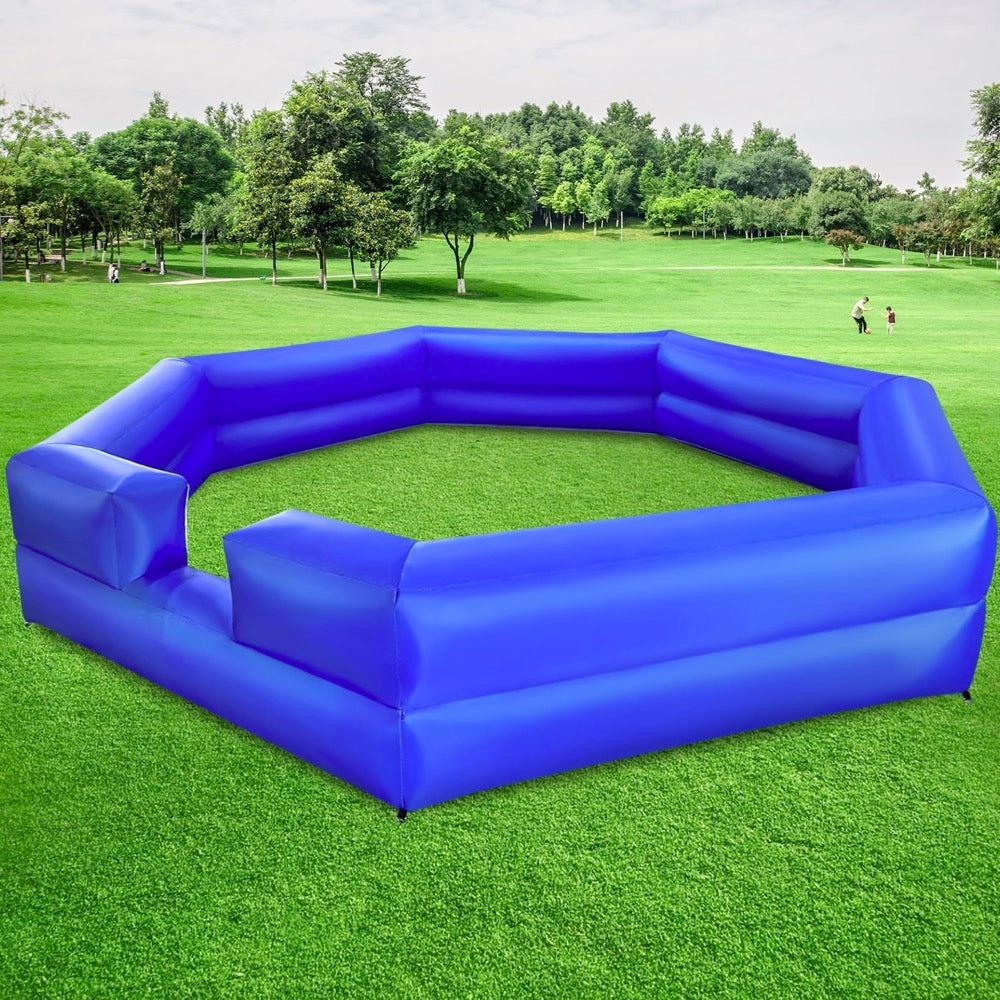 Warsun 20FT Gaga Ball Pit Inflatable with Powerful Blower, Portable Gagaball Court for Indoor Outdoor School Family Activities Inflatable Sport Games Heptagon Structure