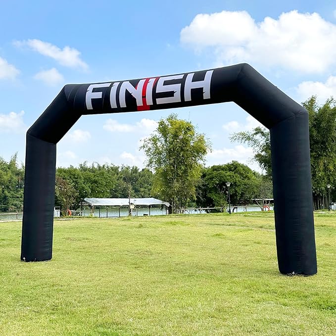 OZIS 20ft Outdoor Inflatable Arch Inflatable Archway Inflatable Start Finish Line Racing Arch Banners With 150W Built-in Blower for Advertising Commerce Party Sport Race