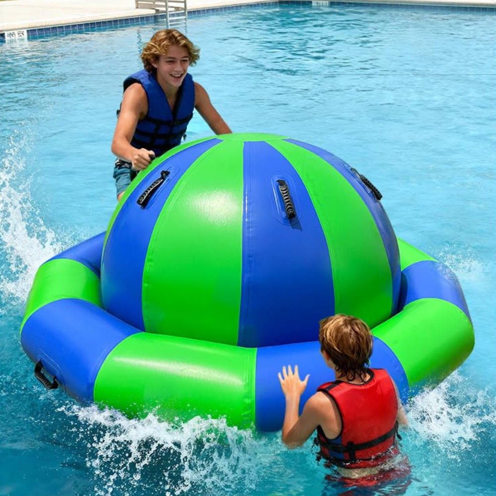Inflatable Saturn Rocker Bouncer 6.5FT Water Float & Land Seesaw Bounc