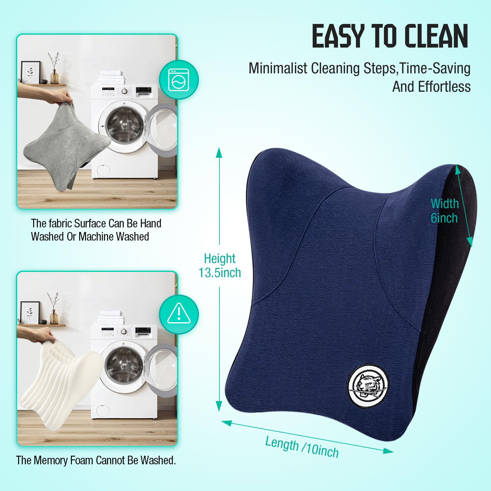 Car Neck Pillow Memory Foam Headrest Cervical Cushion for Driving