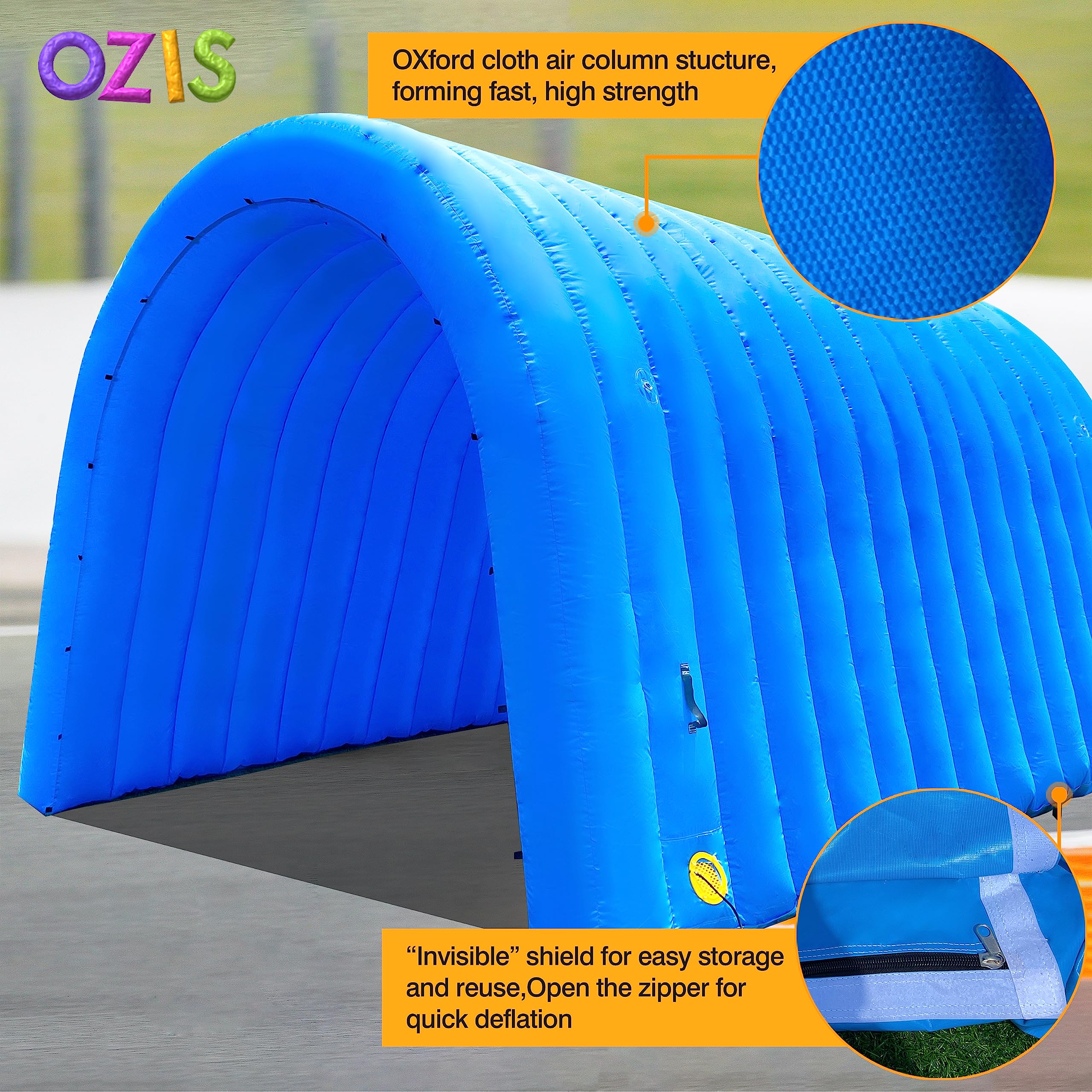 Inflatable Sports Tunnel Entrance 16x10x10FT with Blower Football Tunnel Tent Entryway