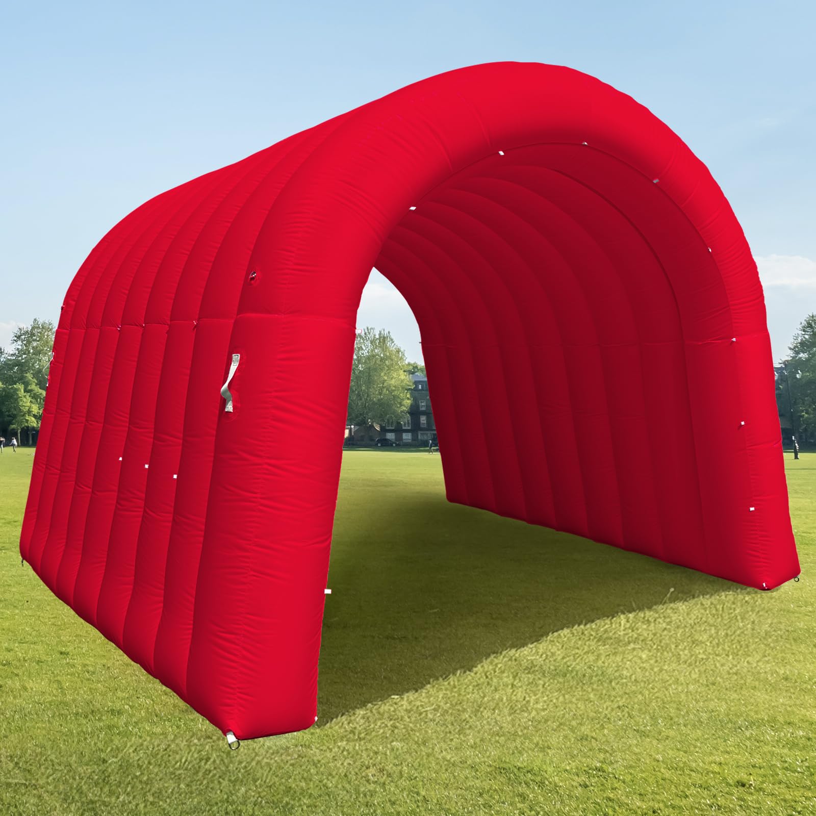 Inflatable Sports Tunnel Entrance 10x10x9FT with Blower Football Tunnel Tent Entryway