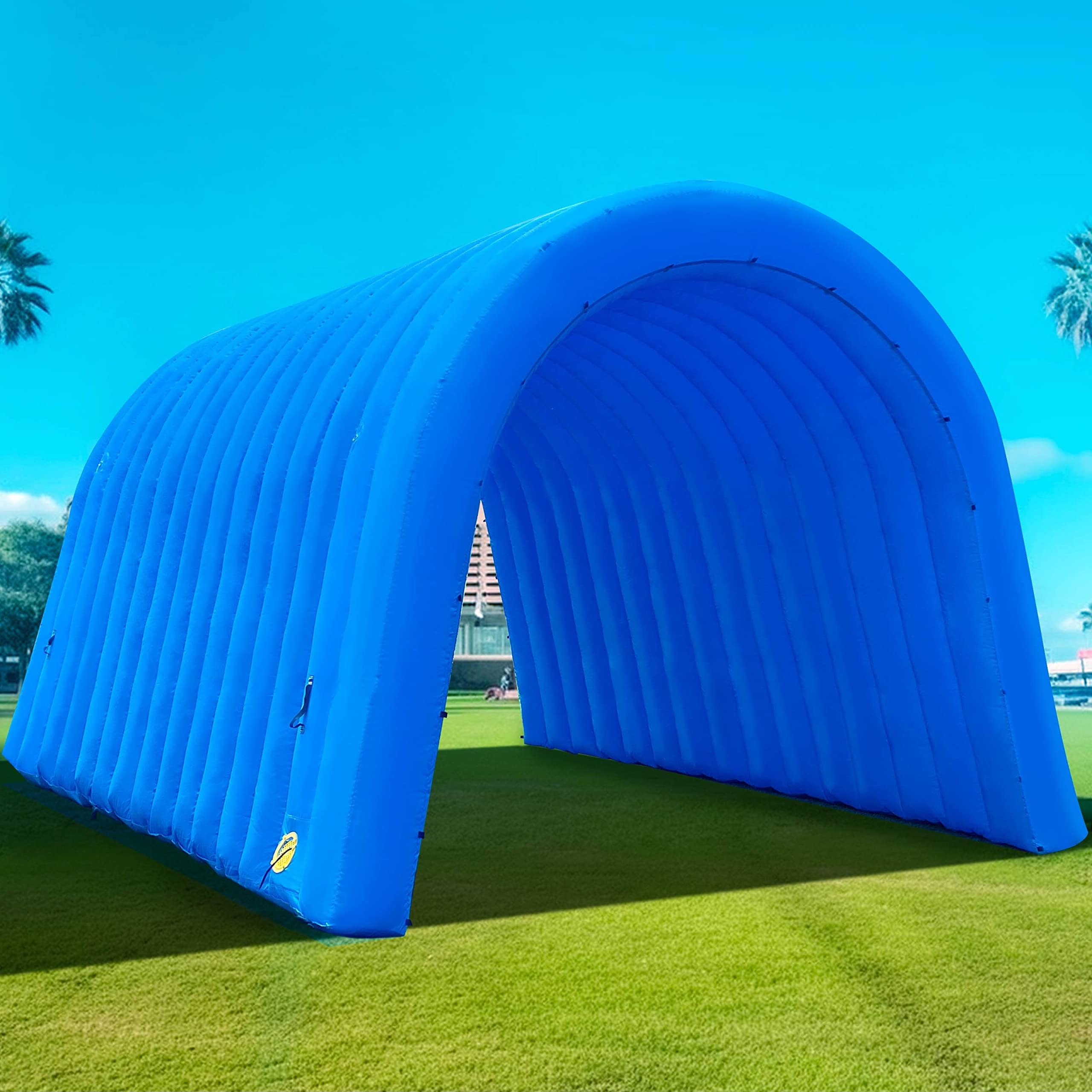 Inflatable Sports Tunnel Entrance 16x10x10FT with Blower Football Tunnel Tent Entryway