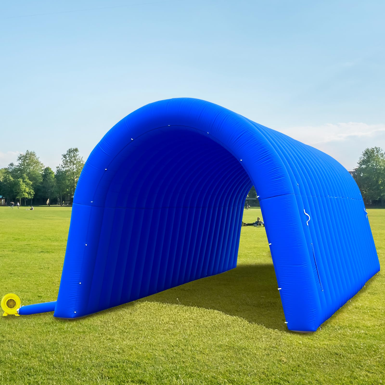 Inflatable Tunnel Entrance 24x10x10FT with Blower Entry Tunnel Tent for Sports Events and Outdoor Activities