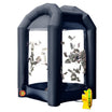 Inflatable Cash Cube Booth 5.2x5.2x8.2FT – Money Grab Machine with Blowers for Parties, Promotions & Events