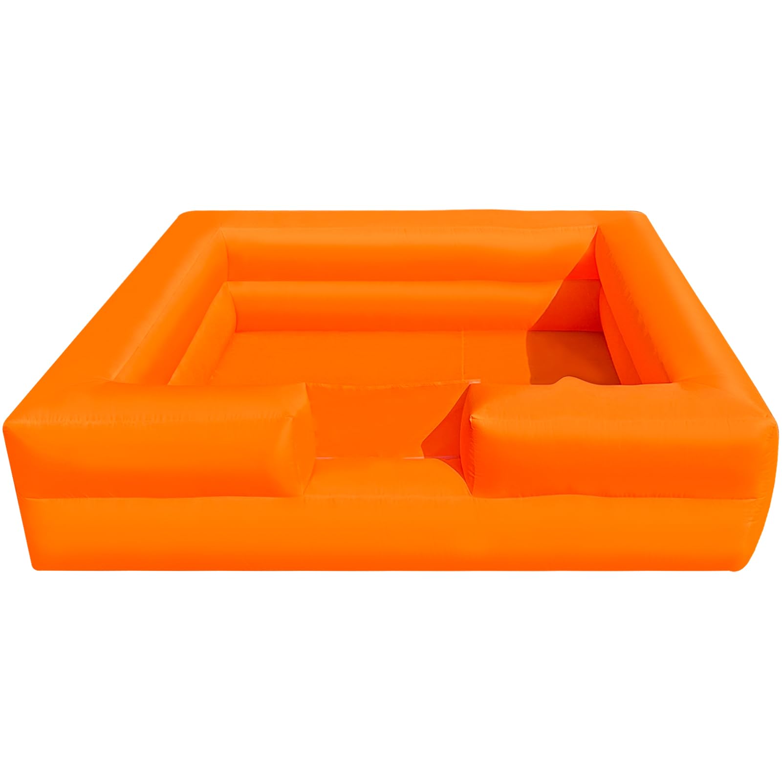 WARSUN 10'x10' Inflatable Foam Pit for Foam Parties - Blue/Orange Foam Pool for Fun Events