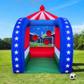Inflatable Soccer Game 6.5x6.5x9Ft with Ball and Blower for Parties Carnivals and Interactive Games