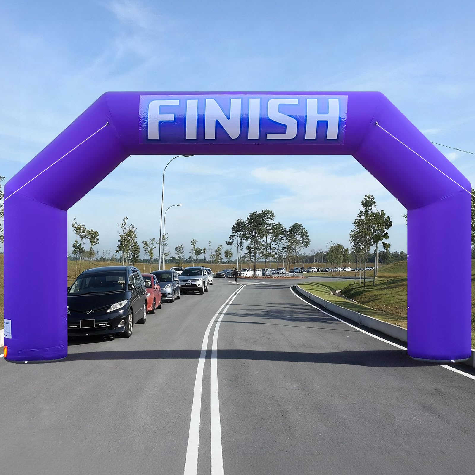 20Ft Inflatable Arch with Start Finish Line Banners & Blower for Races and Events