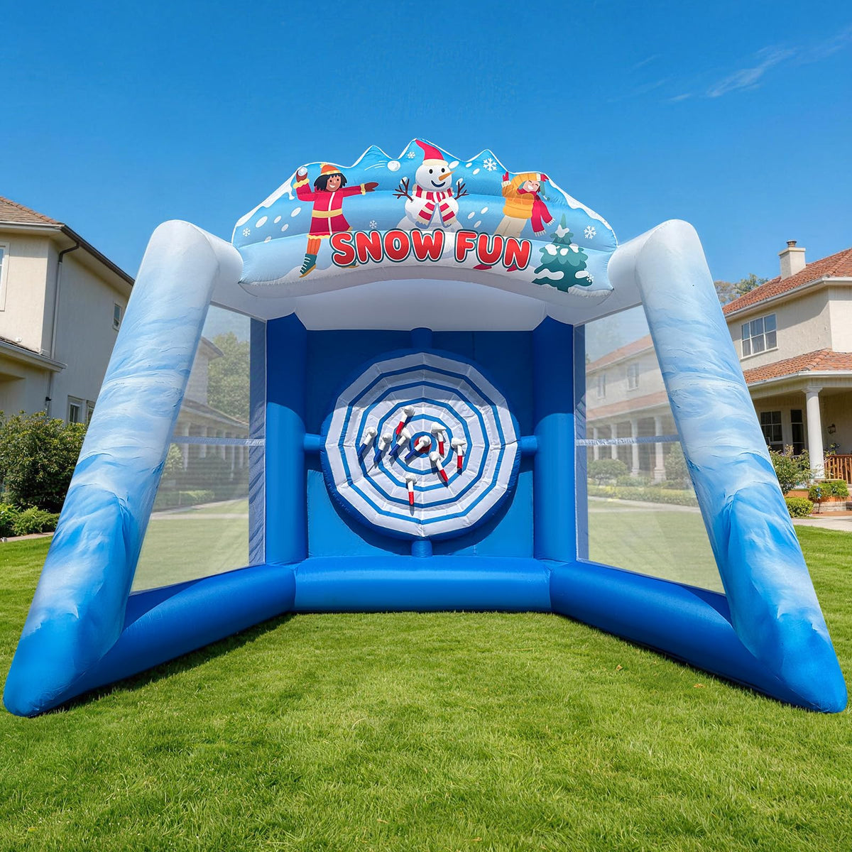 Ice Theme Inflatable Axe Throwing Game | Winter Party & Outdoor Fun for ...