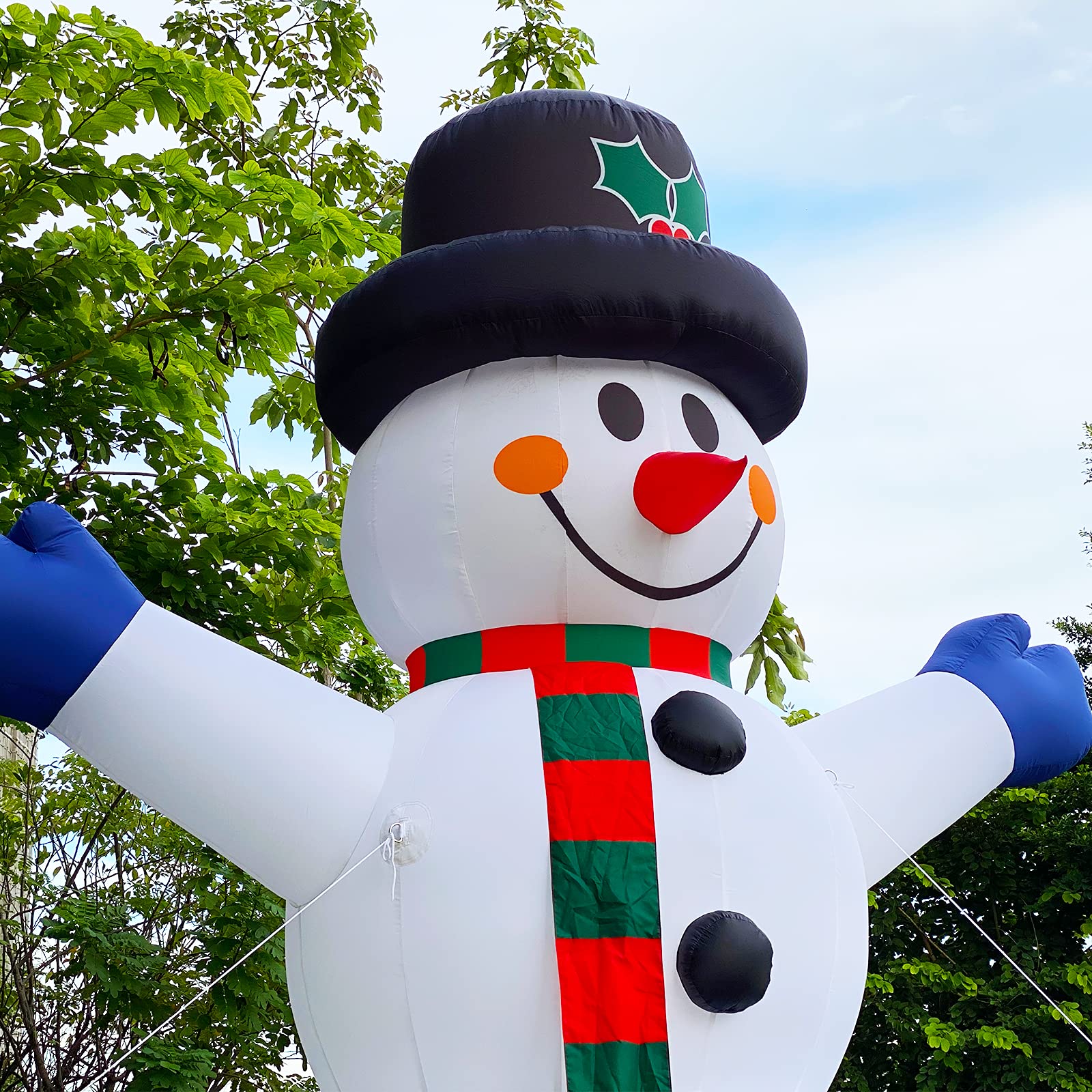 33Ft Giant Inflatable Snowman for Christmas with Blower - No Lights Included