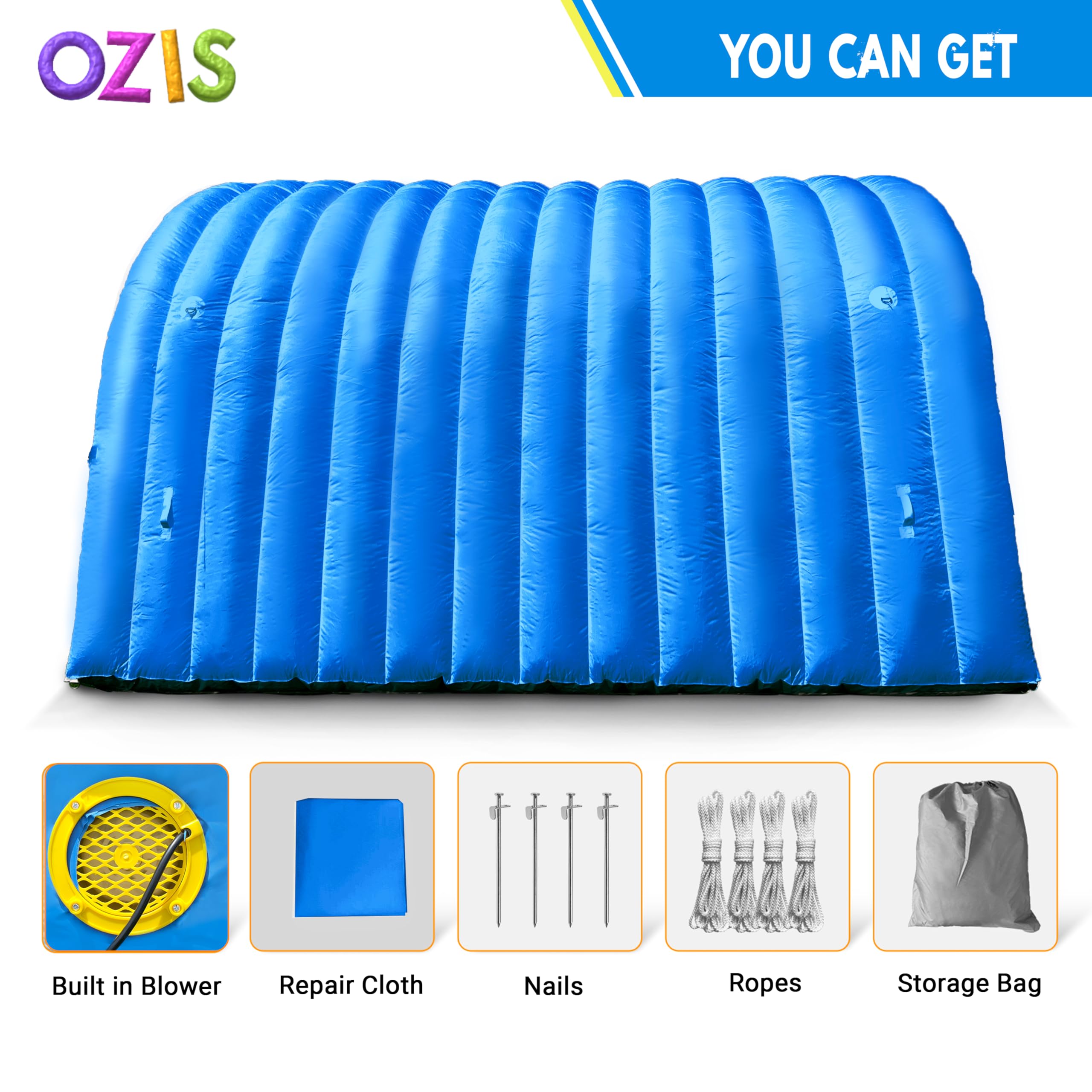 Inflatable Sports Tunnel Entrance 16x10x10FT with Blower Football Tunnel Tent Entryway