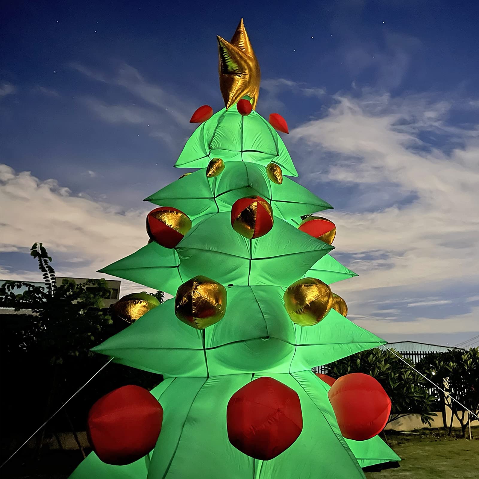 13ft Inflatable Christmas Tree with LED Lights: Dazzling Holiday Decor