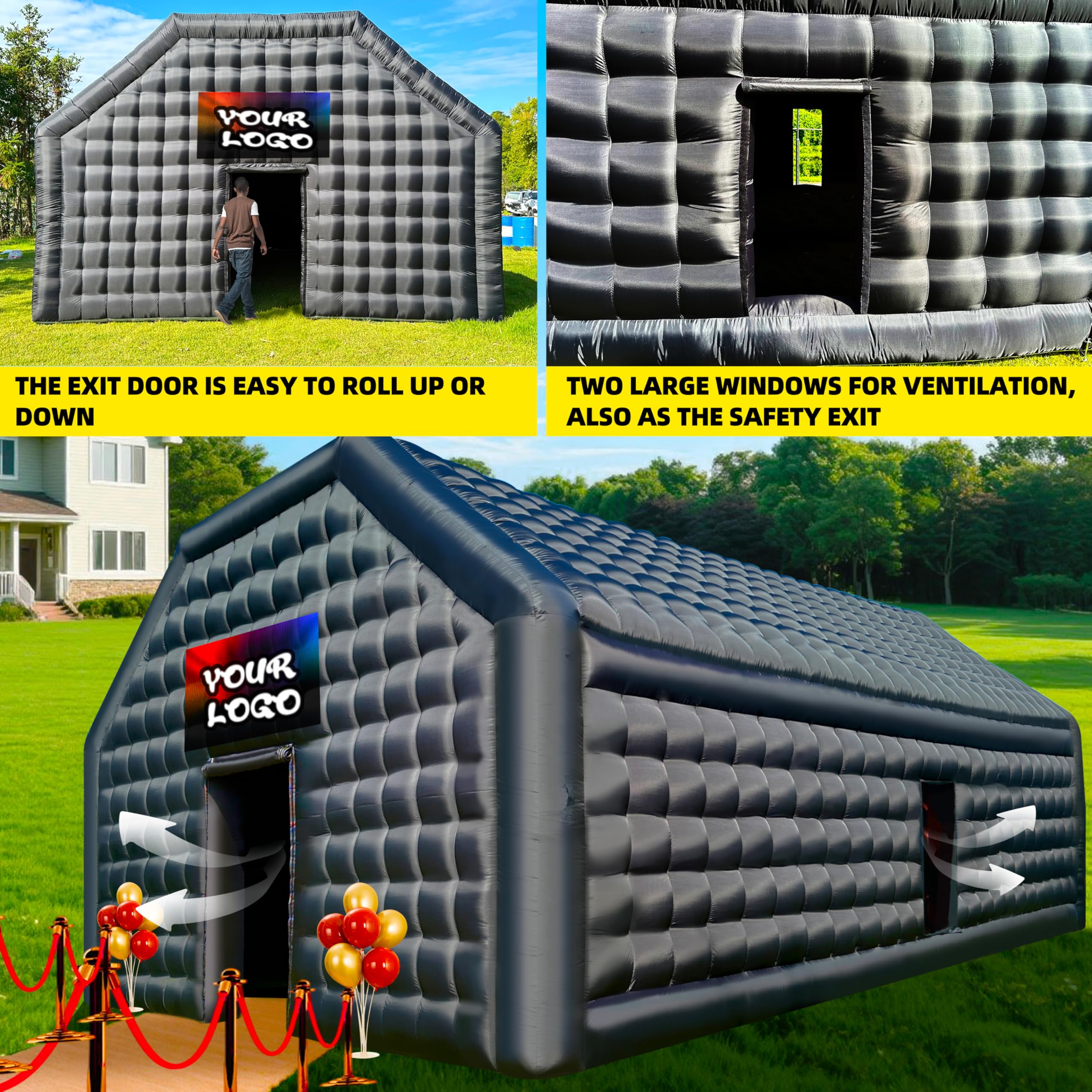 30x20x13ft Giant Inflatable Nightclub Large Event Tent for Parties, Commercial Use