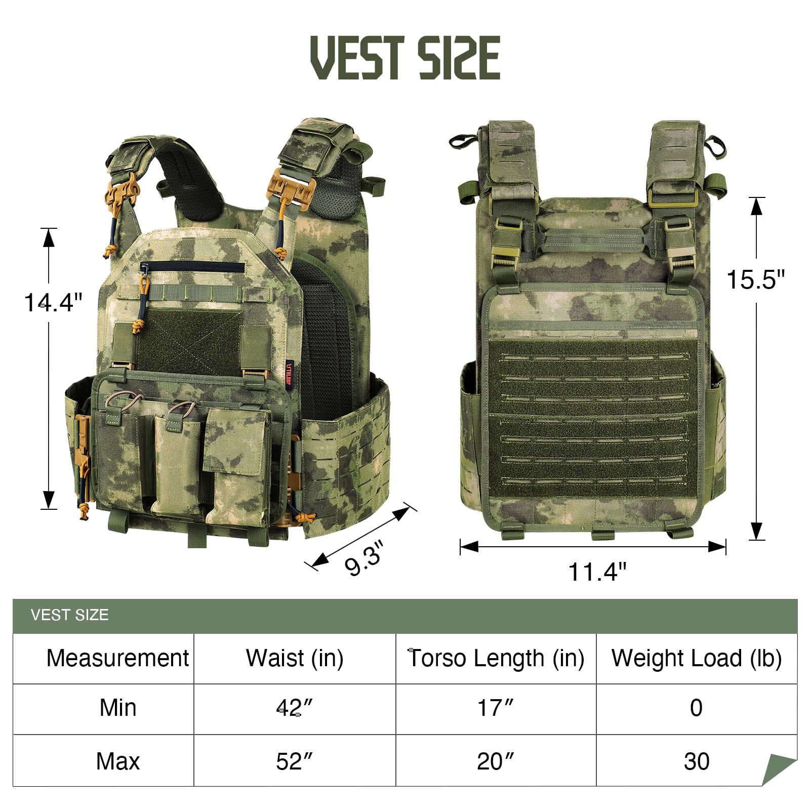 Tactical Vest with Quick Release Breathable Airsoft Vest