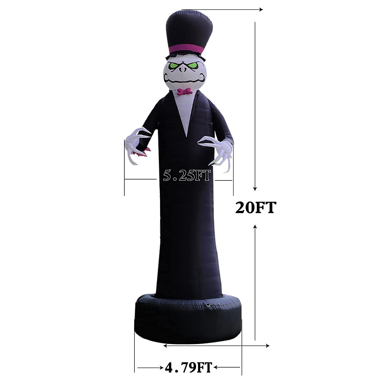 image 2: halloween inflatables-Inflatables Ghost outdoor decoration-size 20ft tall