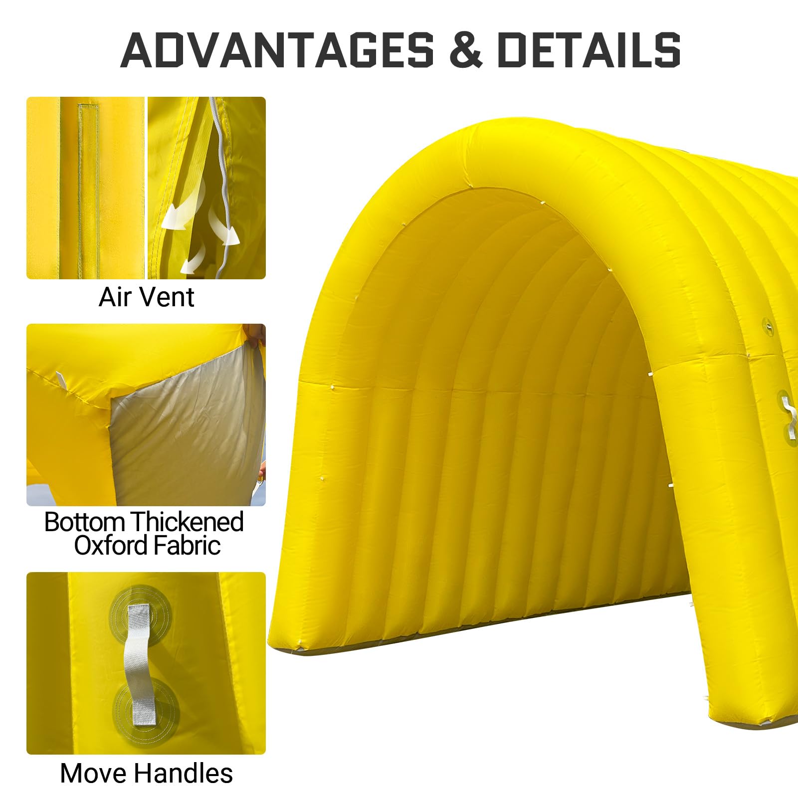 Inflatable Sports Tunnel Entrance 16x10x10FT with Blower Football Tunnel Tent Entryway