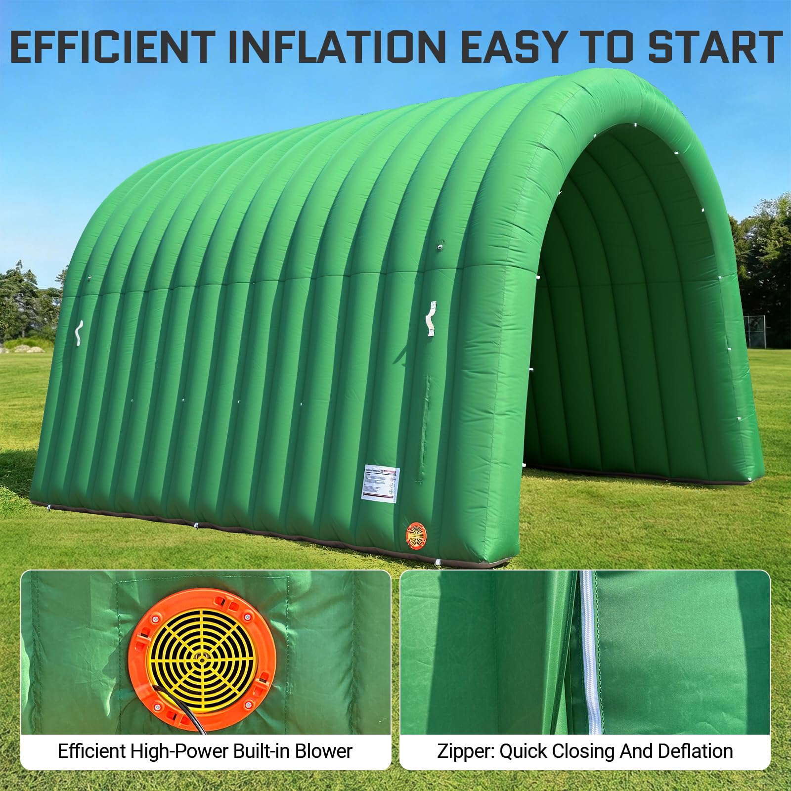 Inflatable Sports Tunnel Entrance 16x10x10FT with Blower Football Tunnel Tent Entryway