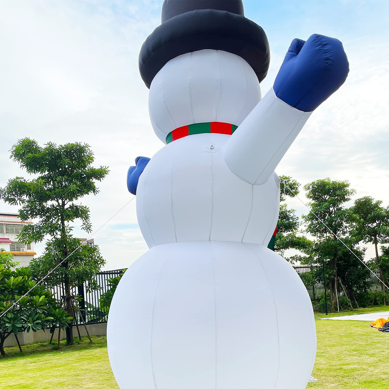 33Ft Giant Inflatable Snowman for Christmas with Blower - No Lights Included