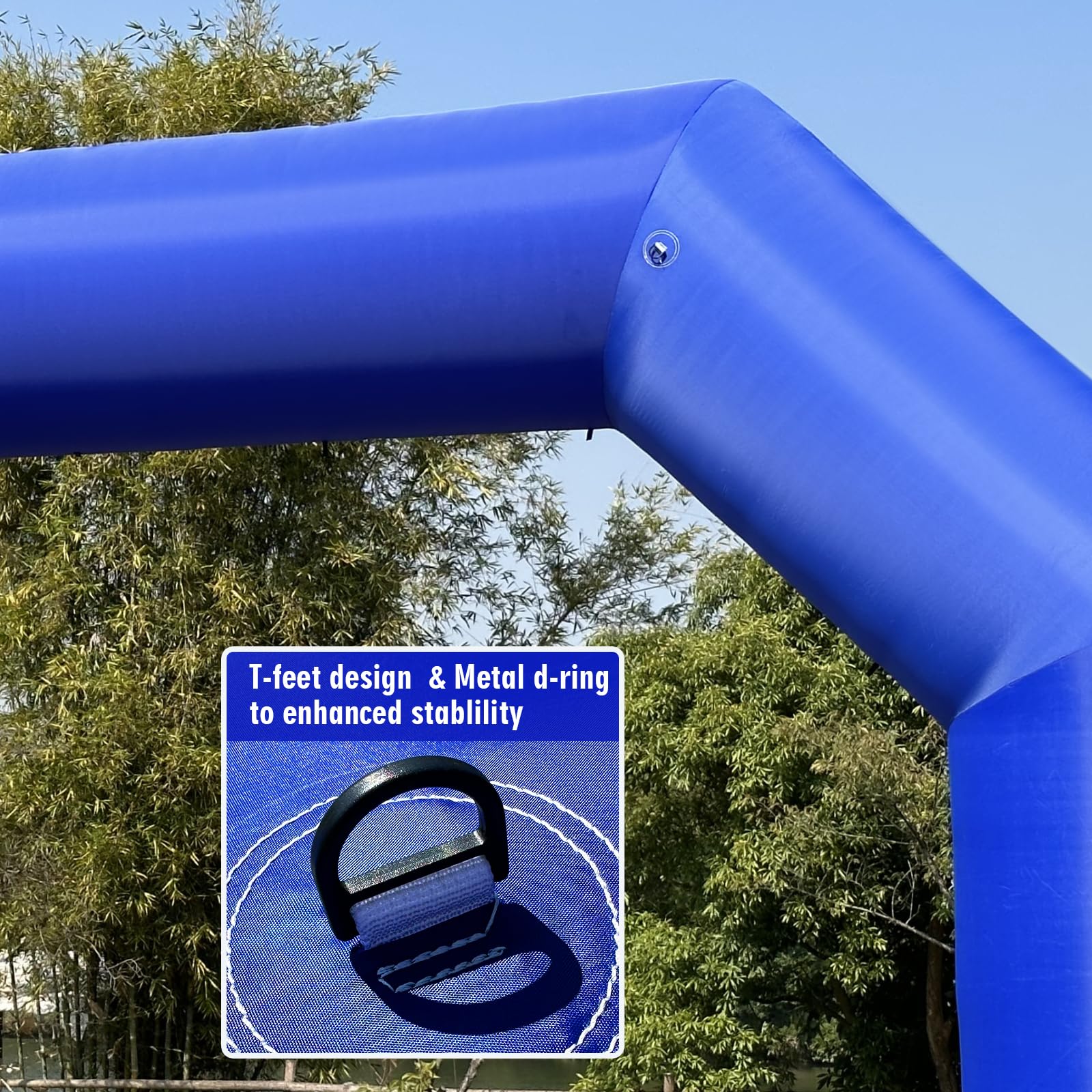 20Ft Inflatable Event Arch - Portable Outdoor Entrance with High-Power Blower