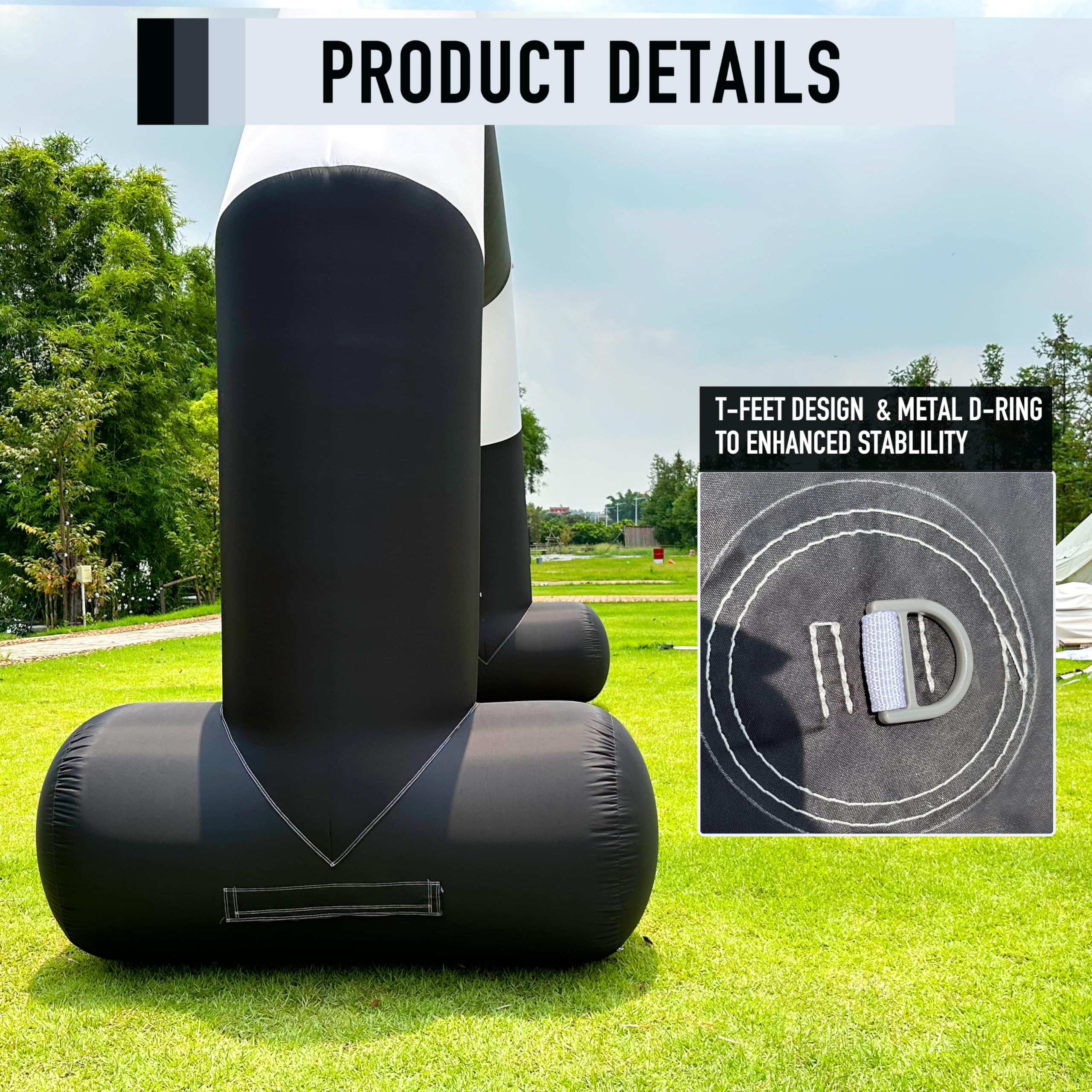 20Ft Inflatable Event Archway with Dual-Color Splicing Visibility Entrance for Outdoor Events