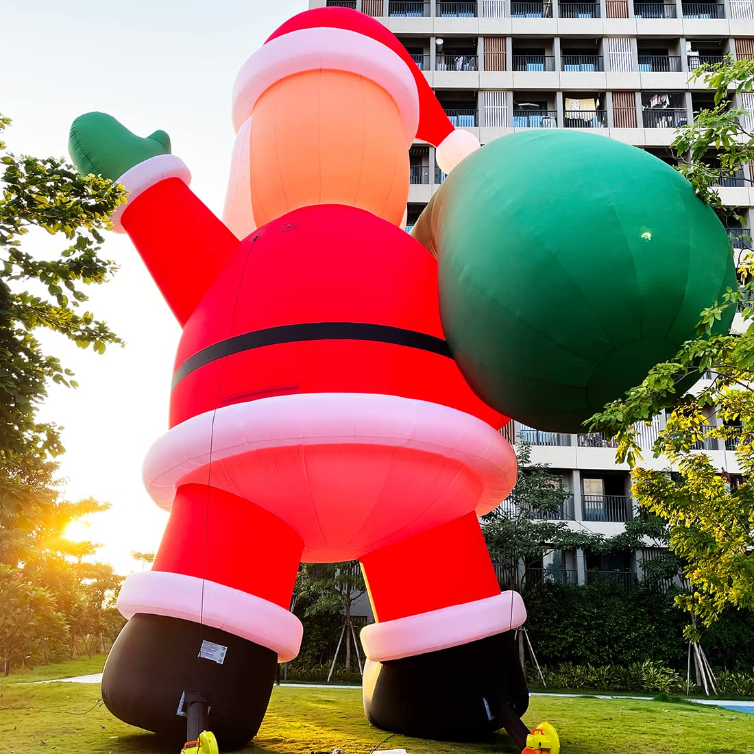 40Ft Giant  Premium Inflatable Santa Claus with Blower for Christmas Yard Decoration - No Lights Included