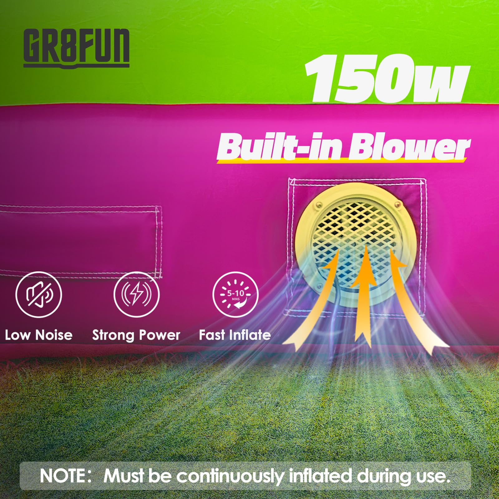 Inflatable Gaga ball Court 20Ft Portable Gaga Ball Pit for Indoor Outdoor Sport Games