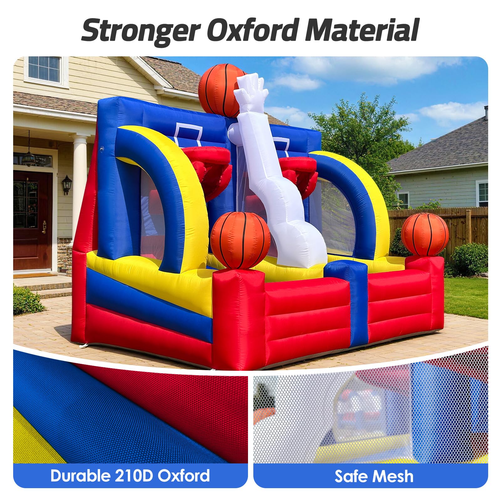Inflatable Basketball Hoop Shot Dual Lane 13x10x12Ft - Giant Shooter