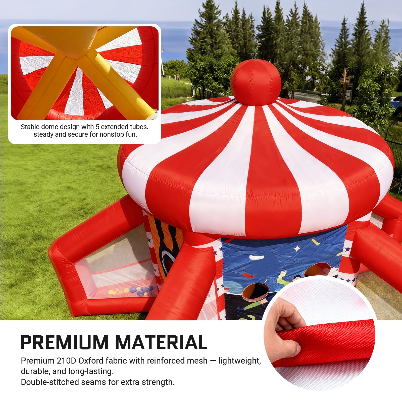 Inflatable Carnival Games 5 in 1 Inflatable Sport Games