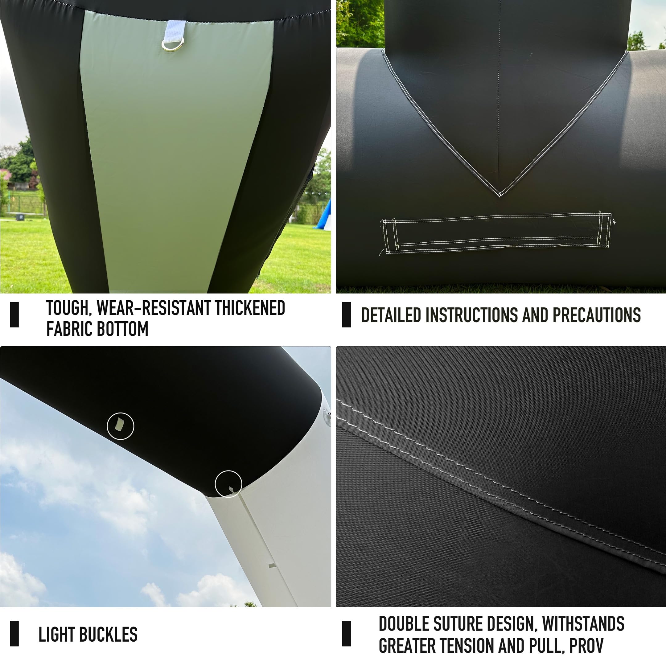 20Ft Inflatable Event Archway with Dual-Color Splicing Visibility Entrance for Outdoor Events