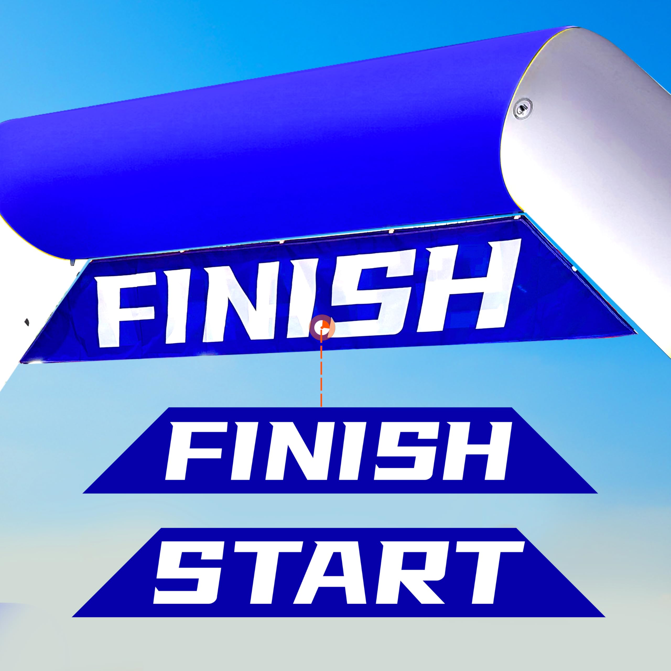 20Ft Inflatable Event Archway with Dual-Color Splicing Visibility Entrance for Outdoor Events