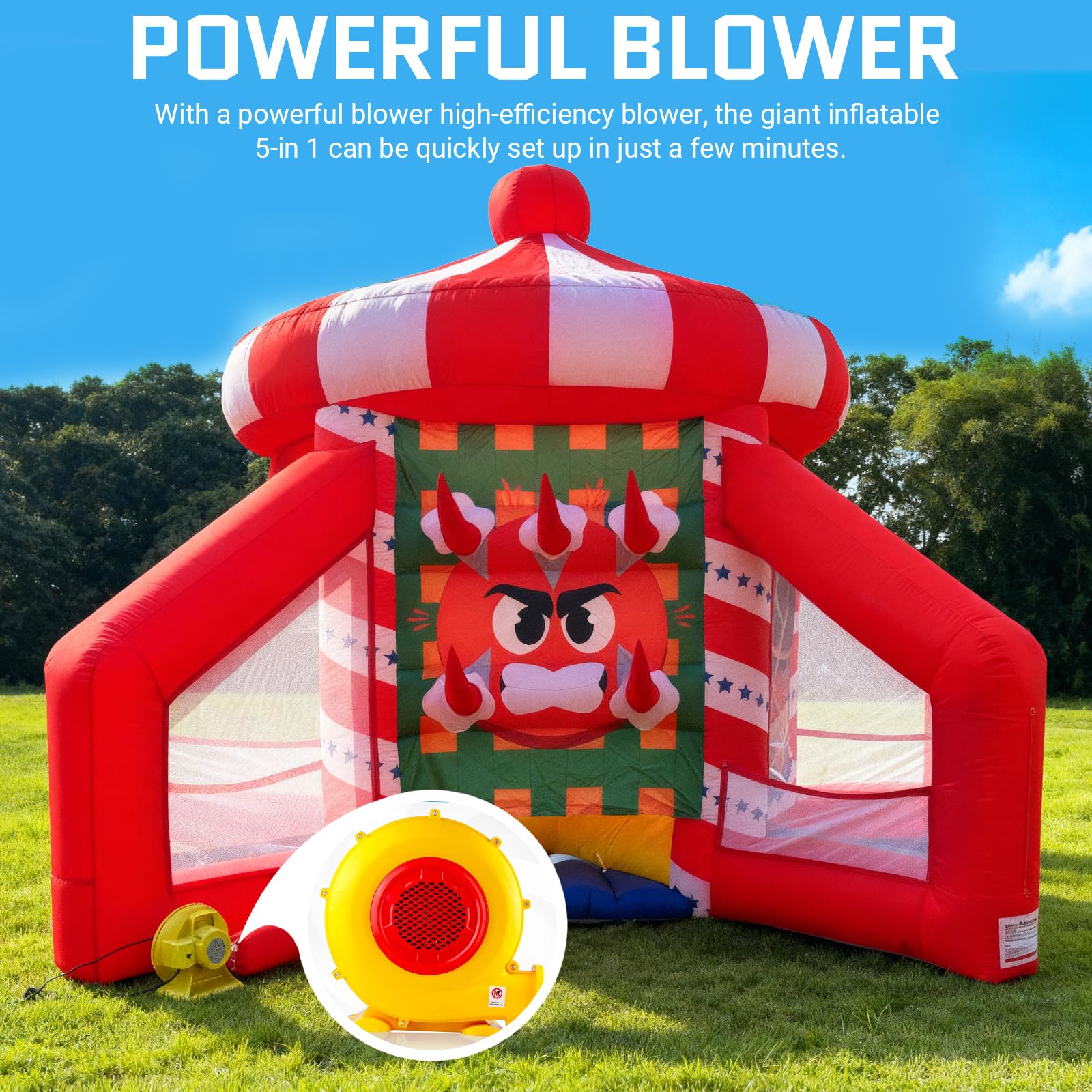Inflatable Carnival Games 5 in 1 Inflatable Sport Games