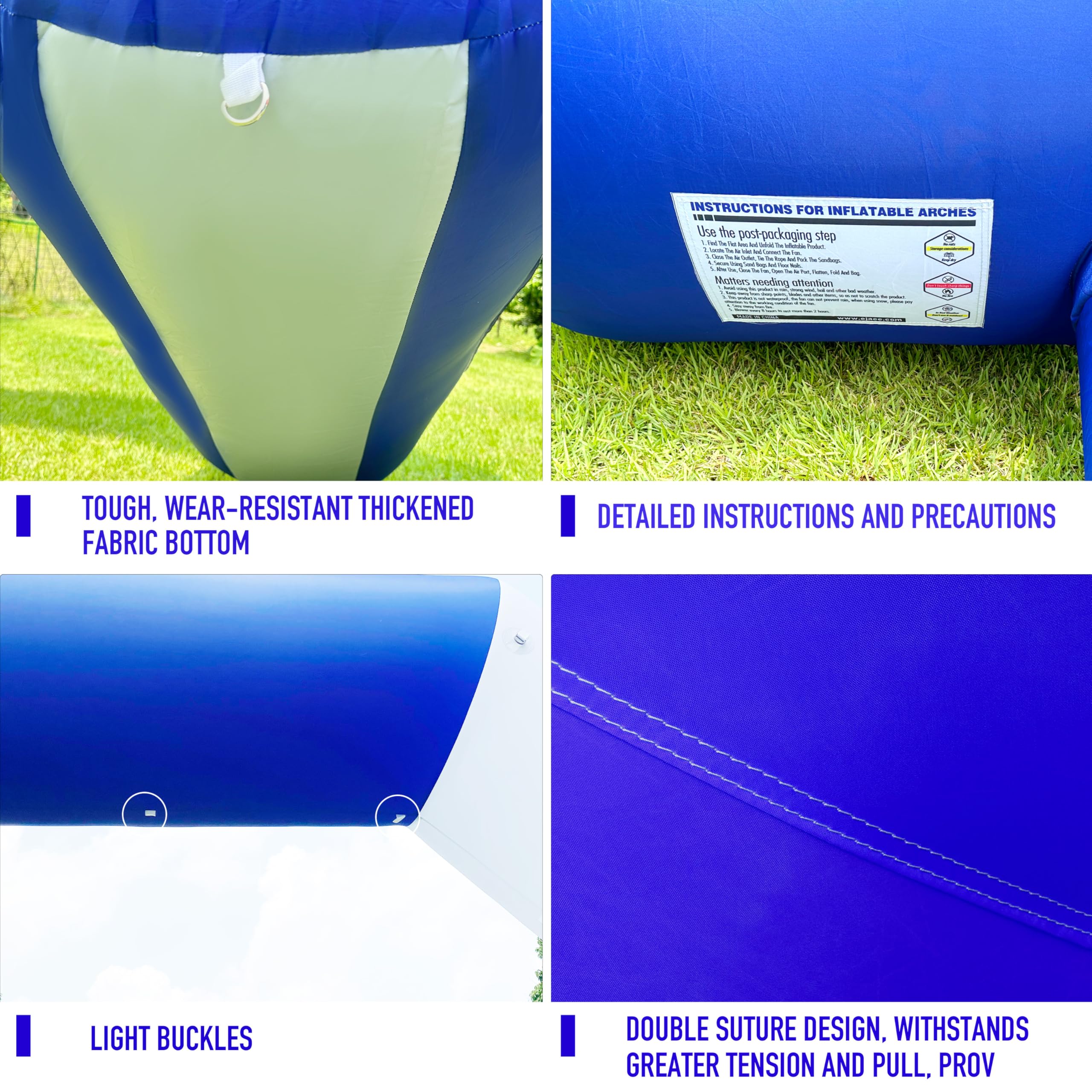 20Ft Inflatable Event Archway with Dual-Color Splicing Visibility Entrance for Outdoor Events