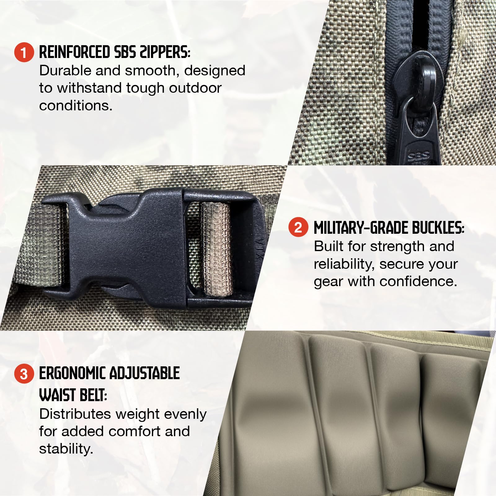 40L Hunting Backpack with Rain Cover