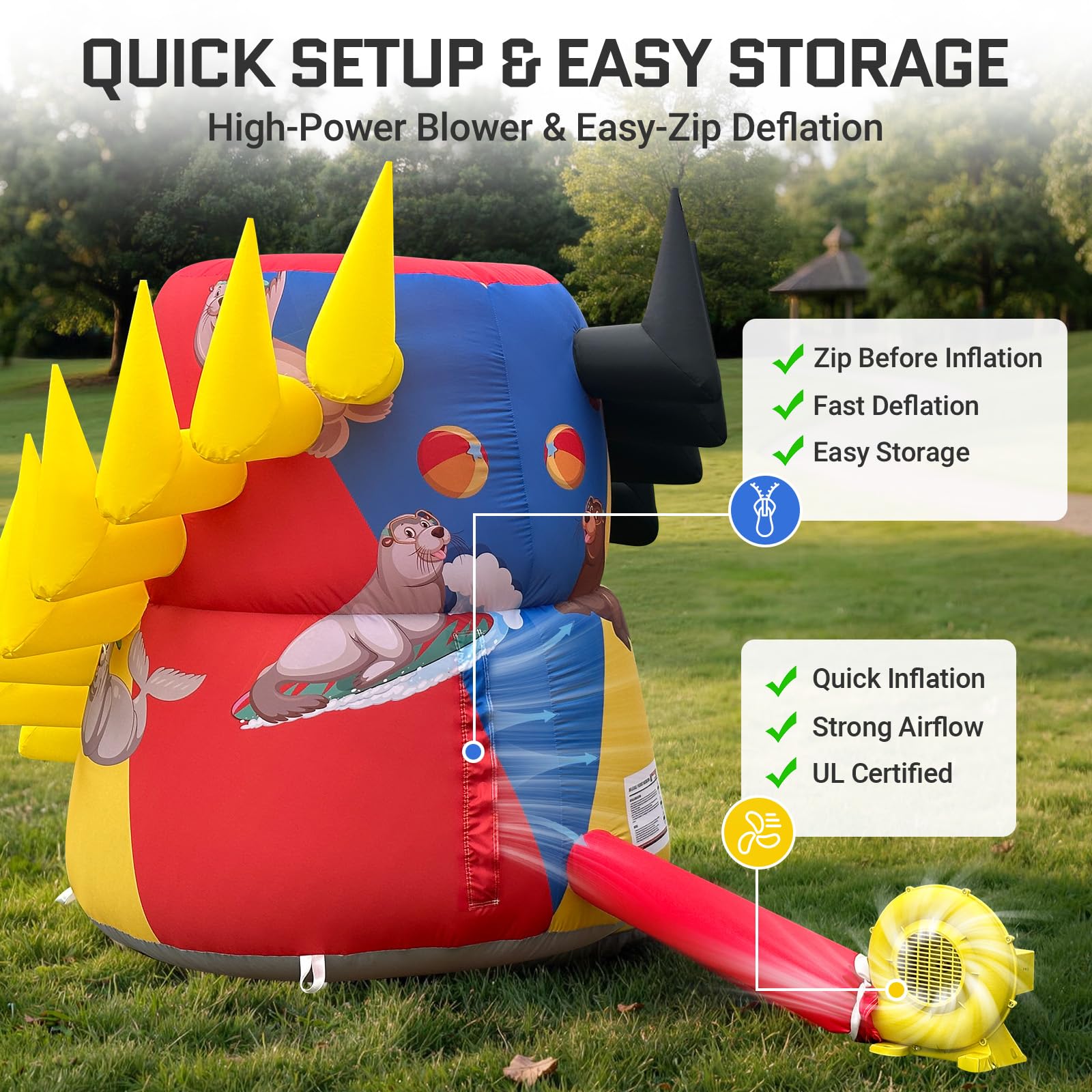 Inflatable Floating Ball Passing Game 4.5x4.5x4.7Ft – Interactive Carnival Game for Parties & Events