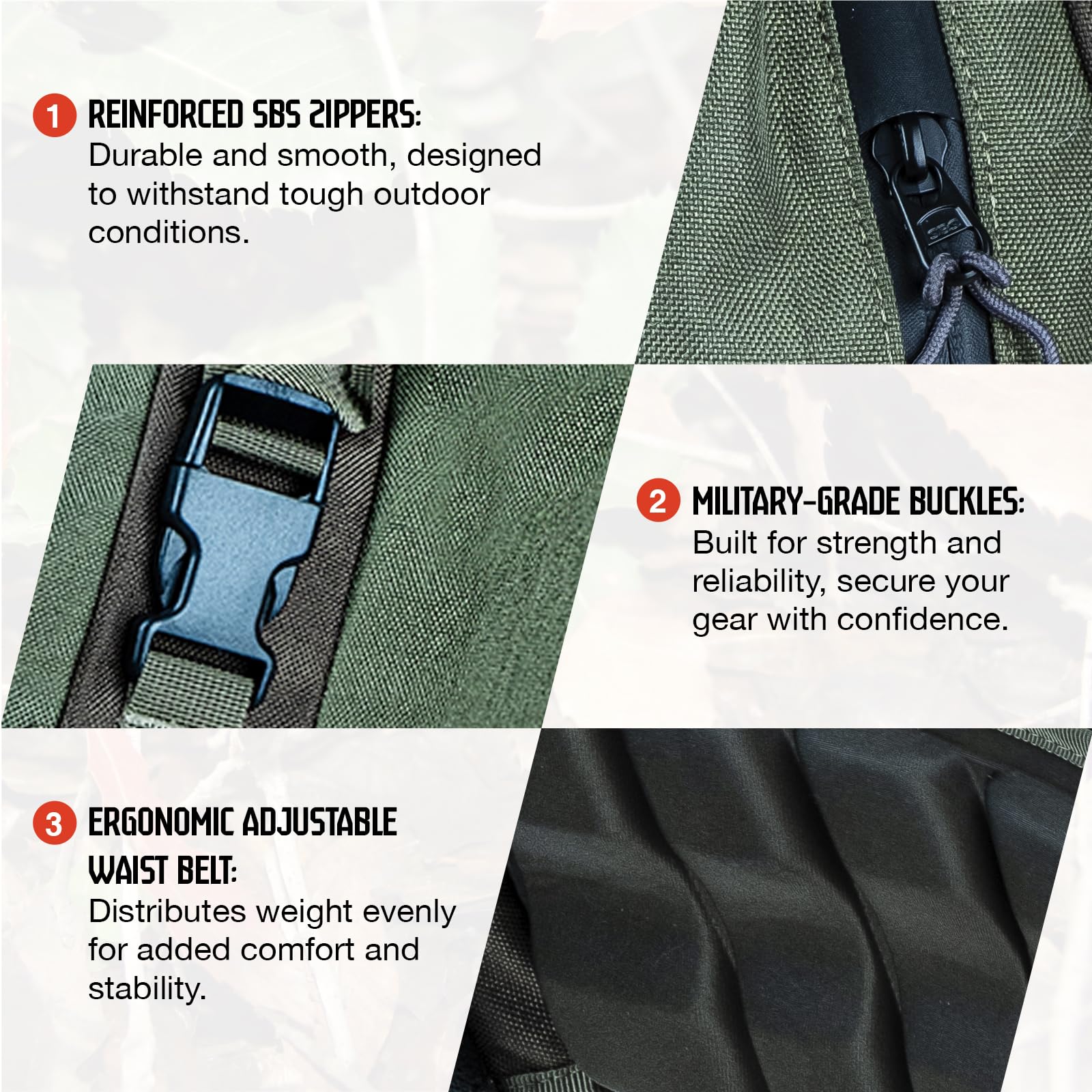 40L Hunting Backpack with Rain Cover