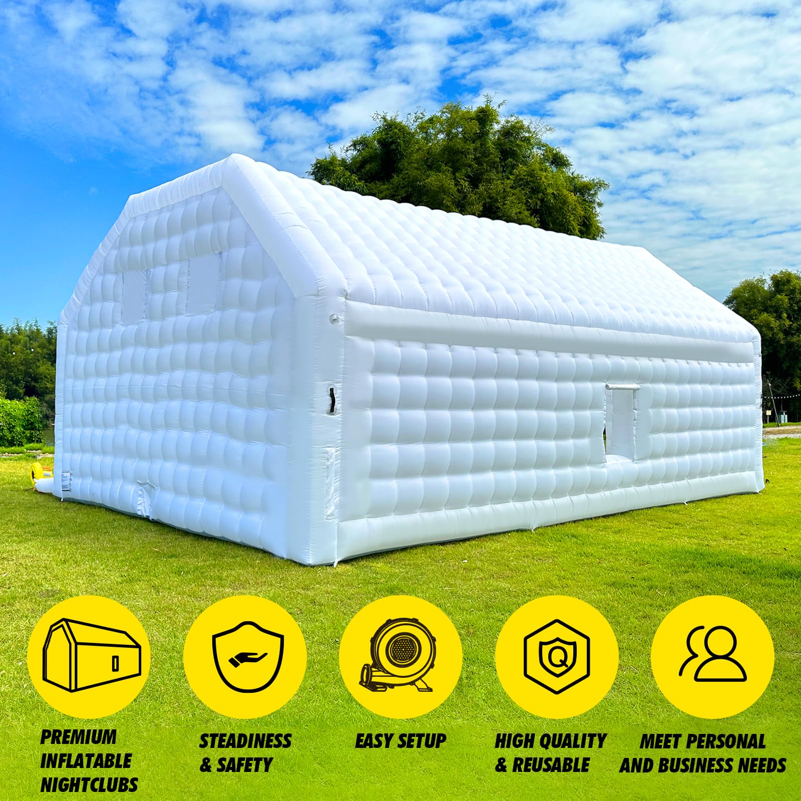 30x20x13ft Giant Inflatable Nightclub Large Event Tent for Parties, Commercial Use
