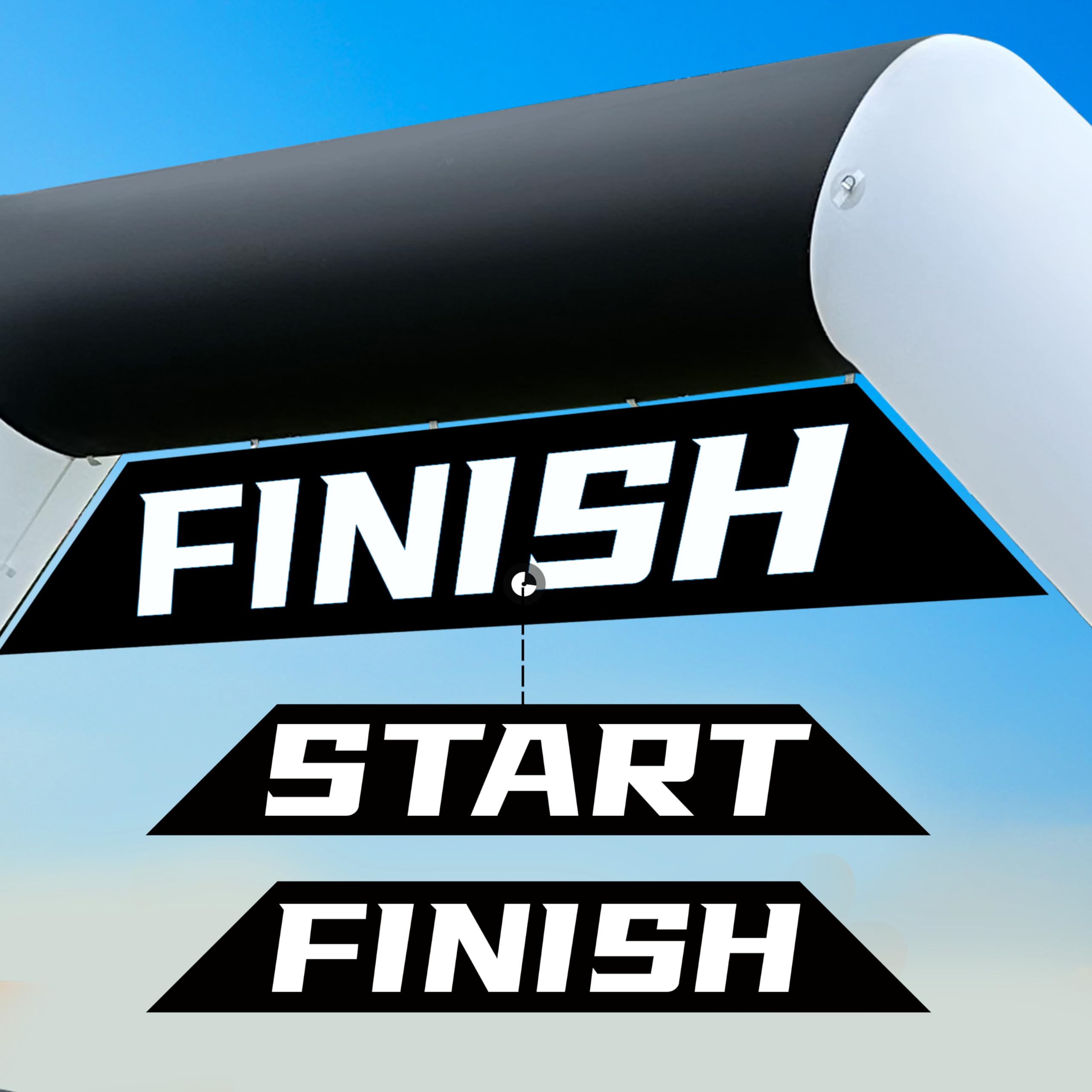 20Ft Inflatable Event Archway with Dual-Color Splicing Visibility Entrance for Outdoor Events