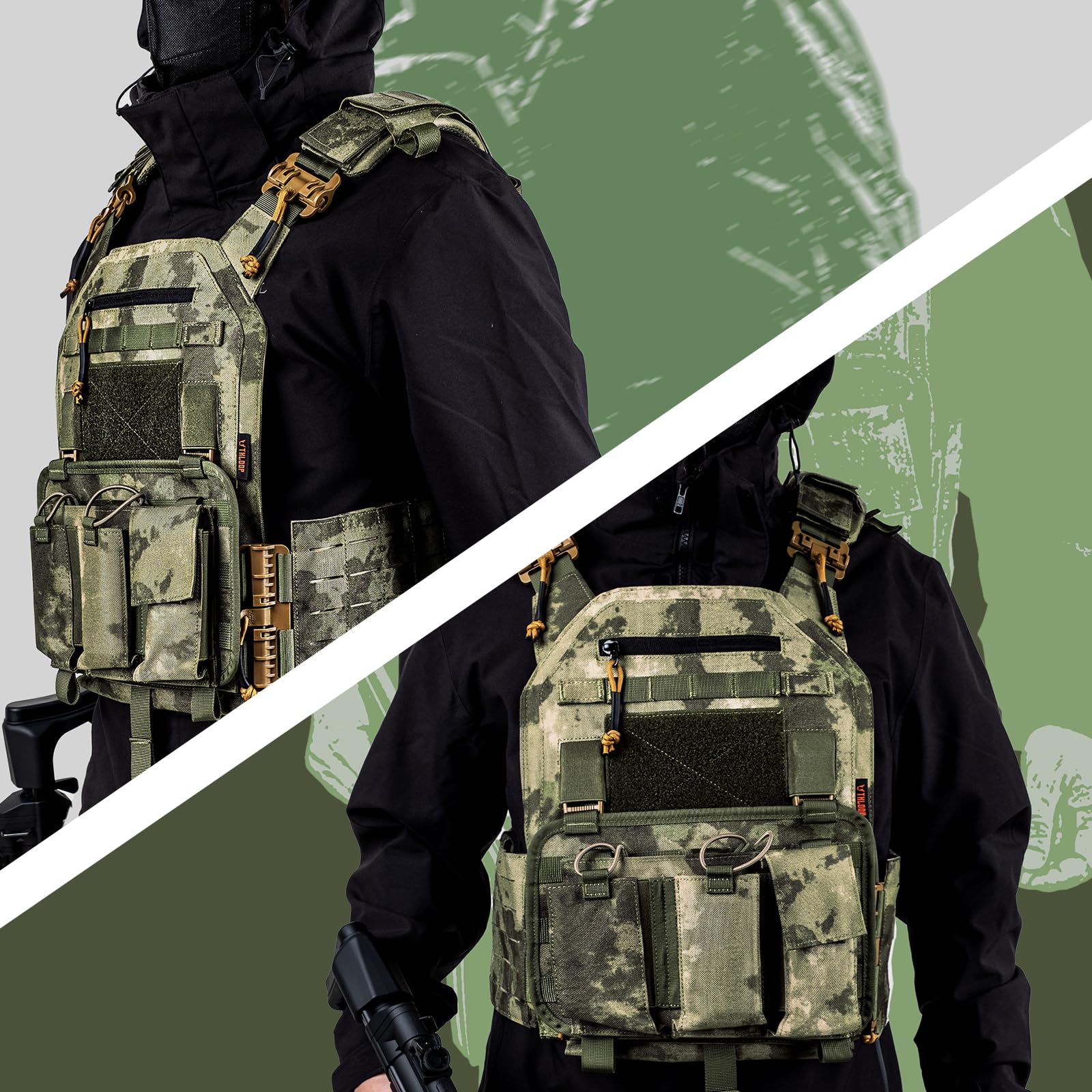 Tactical Vest with Quick Release Breathable Airsoft Vest