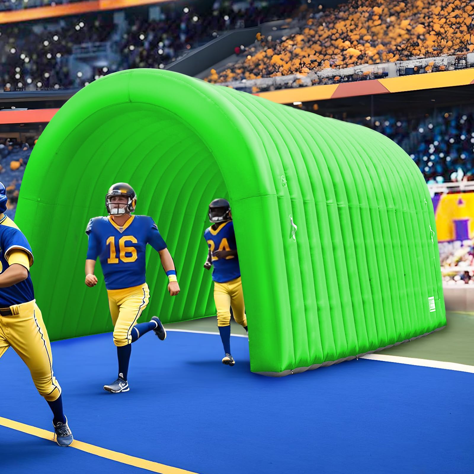 Inflatable Sports Tunnel Entrance 16x10x10FT with Blower Football Tunnel Tent Entryway