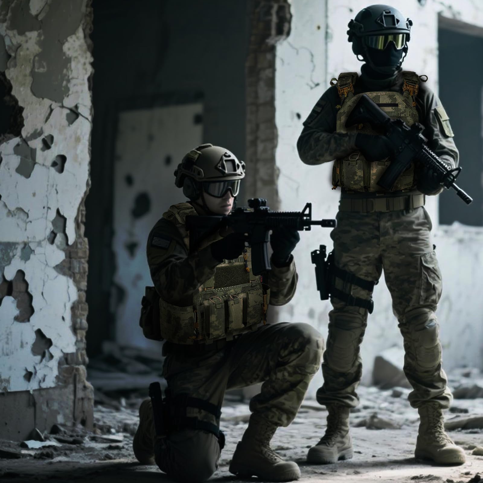 Tactical Vest with Quick Release Breathable Airsoft Vest