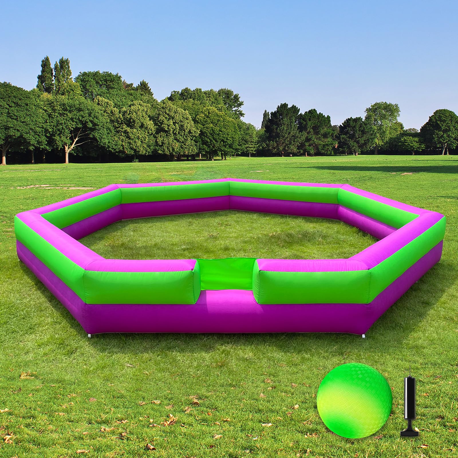 Inflatable Gaga ball Court 20Ft Portable Gaga Ball Pit for Indoor Outdoor Sport Games