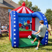 Inflatable Soccer Goal Game with Ball Inflatable Interactive Carnival Games