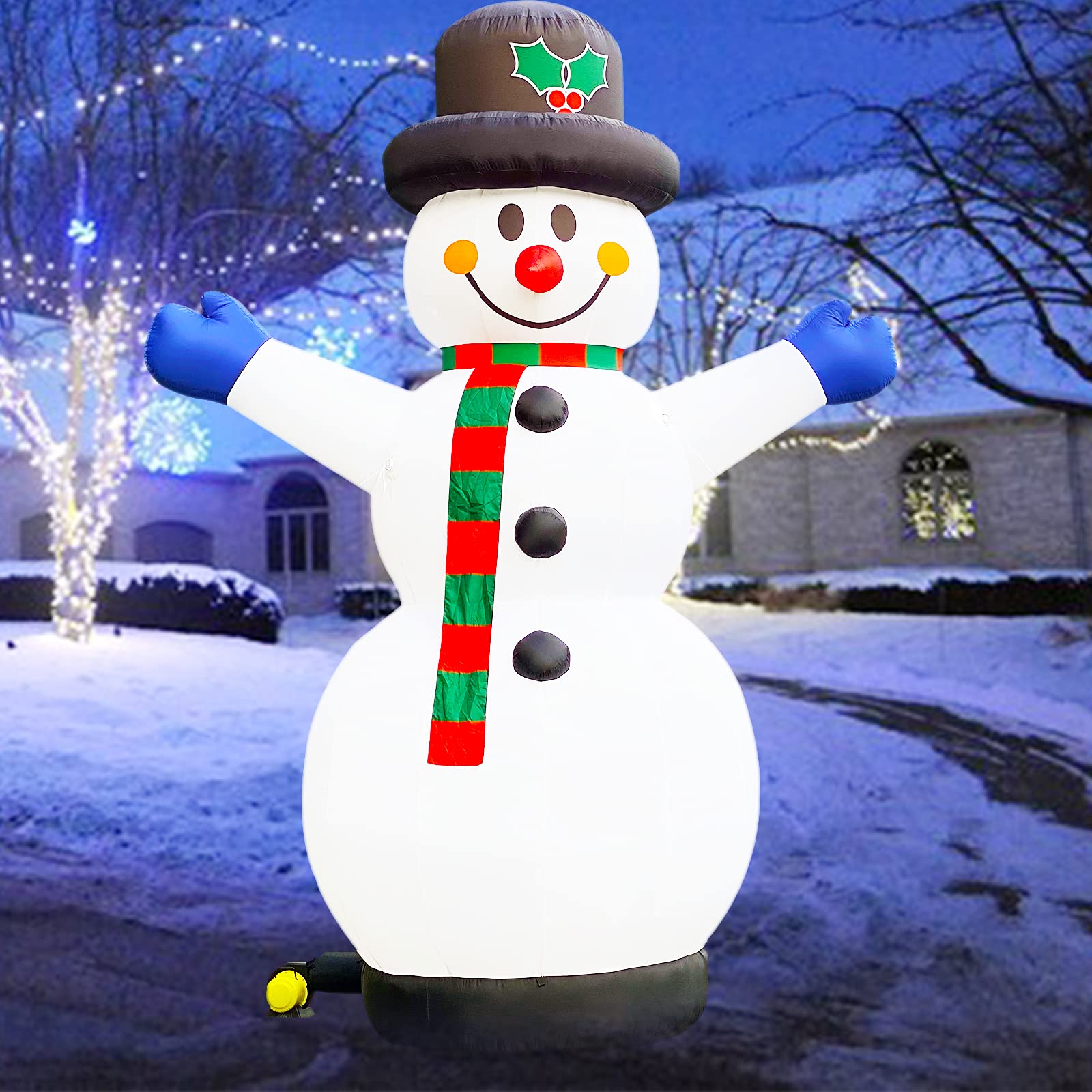 40Ft Giant Inflatable Snowman for Christmas with Blower - No Lights Included