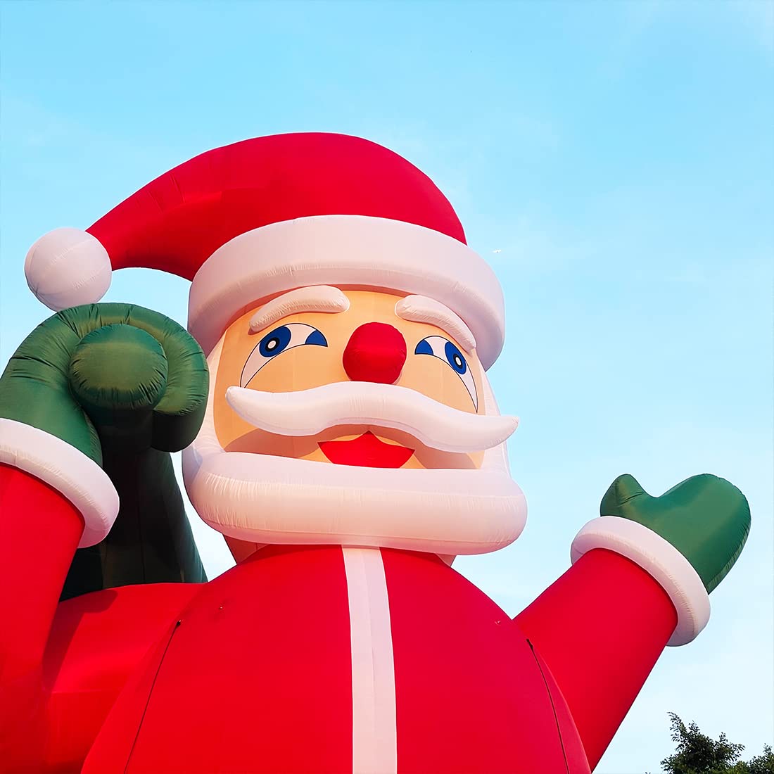 20Ft Premium Inflatable Santa Claus with Blower for Christmas Yard Decoration -  Lights Included